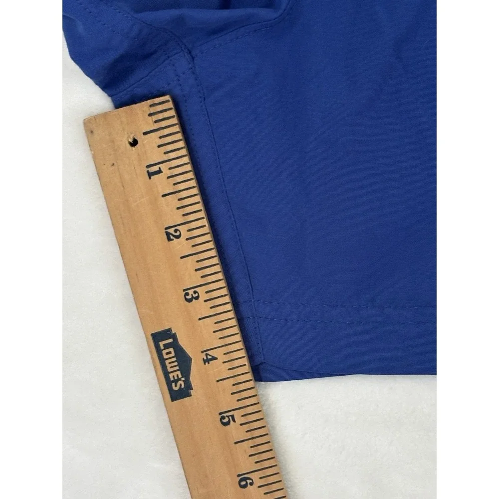The North Face Class V Water Shorts Men L Blue Lined Swim Hiking Zip Pocket 0733